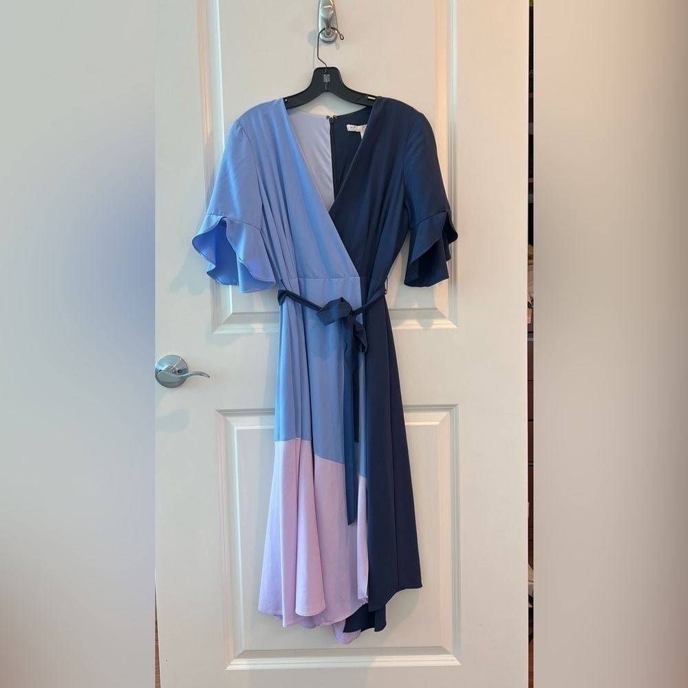 Anthropologie Hutch Colorblock Faux Wrap
Midi Dress - Picture 3 of 16
